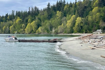 Aerial View of 315 Hairy Elbow Road, Sechelt, BC