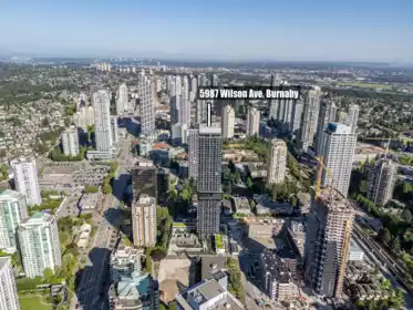 Aerial View of 2108 5987 Wilson Avenue, Burnaby, BC