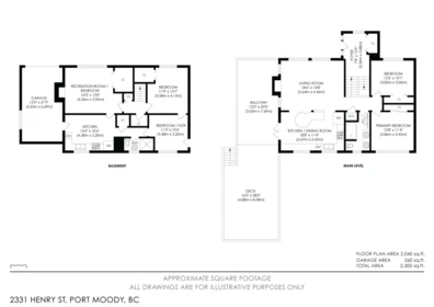 Aerial View of 2331 Henry Street, Port Moody, BC