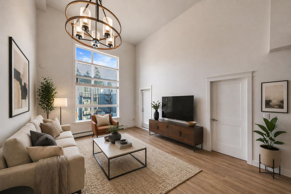 Living Room Photo of 509 11077 Ravine Road, Surrey, BC