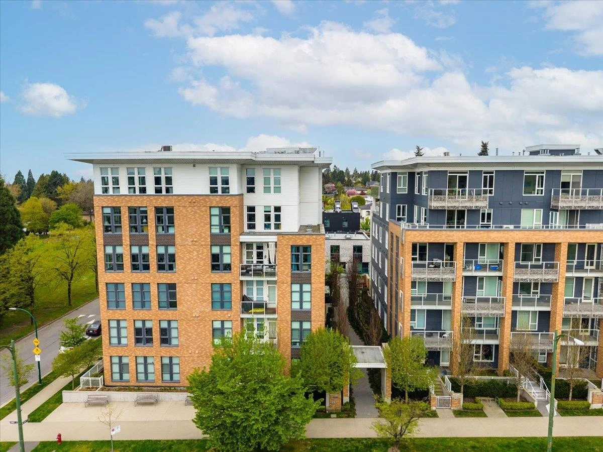 Exterior Rear Photo of 203 6999 Cambie Street, Vancouver, BC