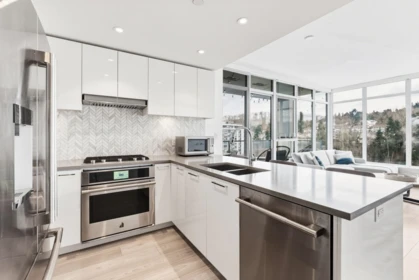 Kitchen Island Photo of 905 8570 Rivergrass Drive, Vancouver, BC