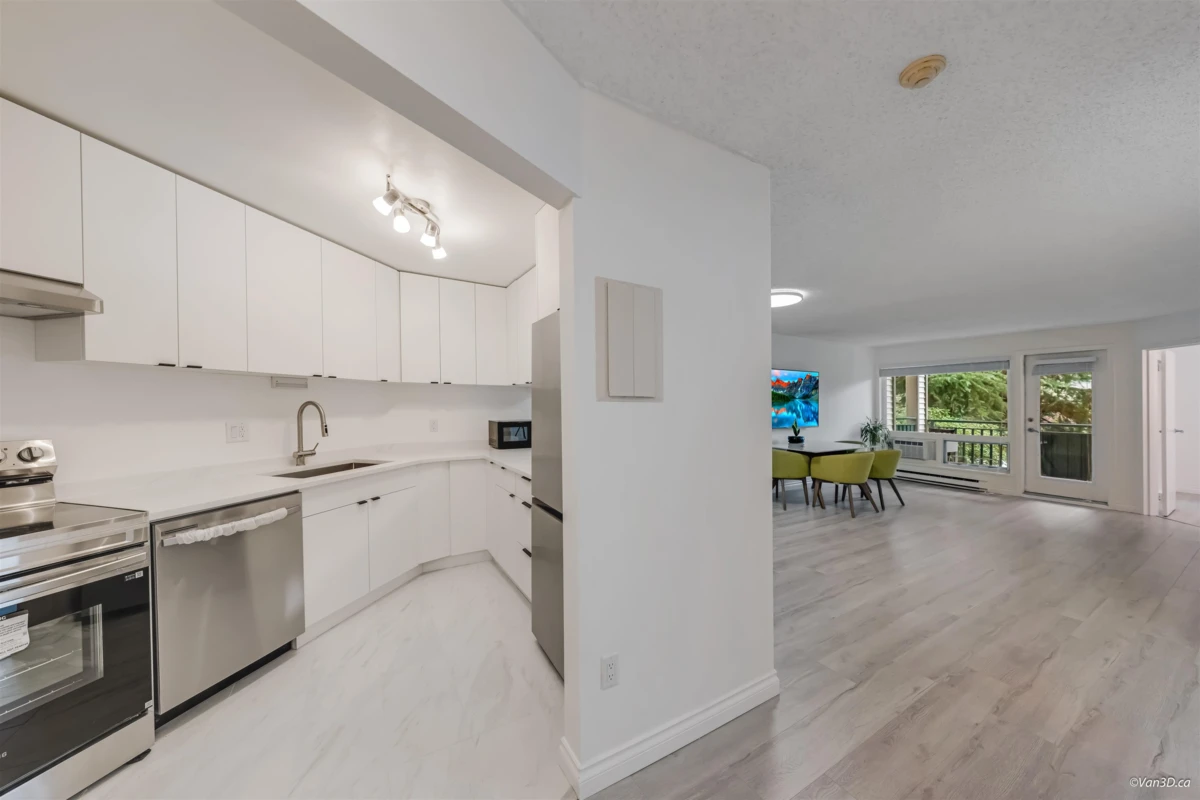 Living Room Photo of 208 1190 Pacific Street, Coquitlam, BC