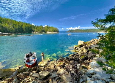Outdoor Deck Photo of SL 5B Quarry Bay, Nelson Island, BC