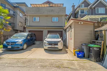 Aerial View of 1023 E 8th Avenue, Vancouver, BC