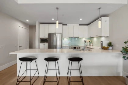 Kitchen Island Photo of 206 1591 Bowser Avenue, North Vancouver, BC