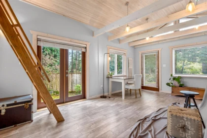 Aerial View of 1255 Deer Walk, Bowen Island, BC