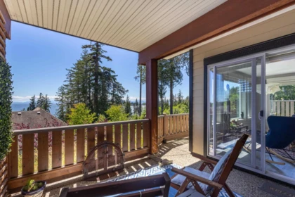 Aerial View of 5997 Cowrie Street, Sechelt, BC