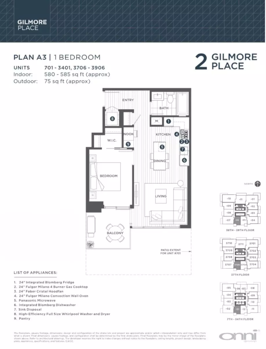 Exterior Rear Photo of 3806 2108 Gilmore Avenue, Burnaby, BC