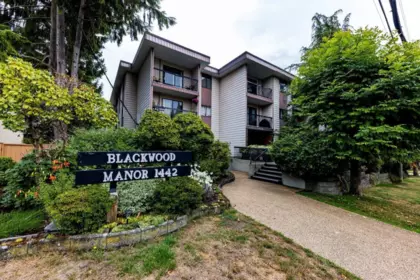 Aerial View of 219 1442 Blackwood Street, White Rock, BC