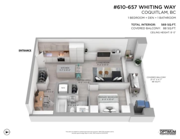 610 657 Whiting Way, Coquitlam, BC, Coquitlam — Apartment/Condo for sale