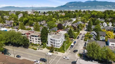 Outdoor Deck Photo of 402 3505 W Broadway, Vancouver, BC