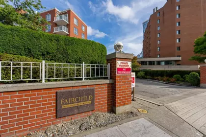 Exterior Rear Photo of 405 688 Fairchild Road, Vancouver, BC