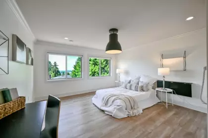 Aerial View of 9709 Crown Crescent, Surrey, BC