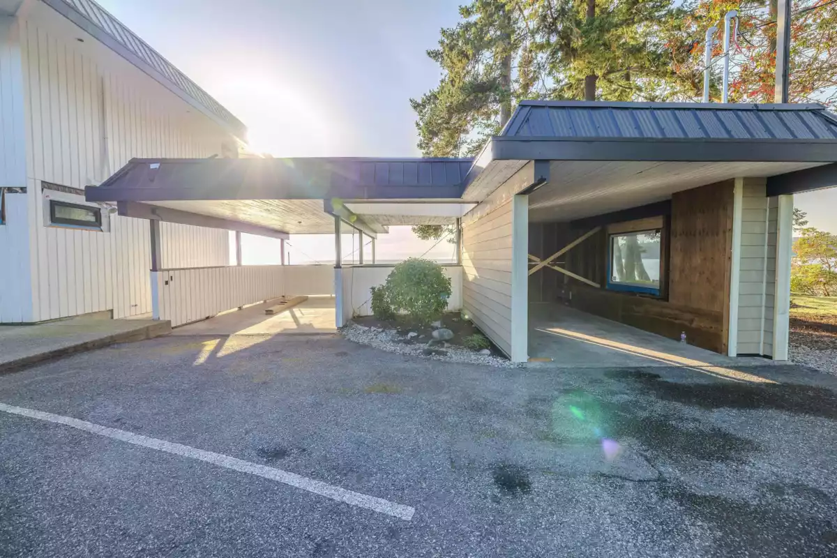 Aerial View of 5482 Hill Road, Sechelt, BC