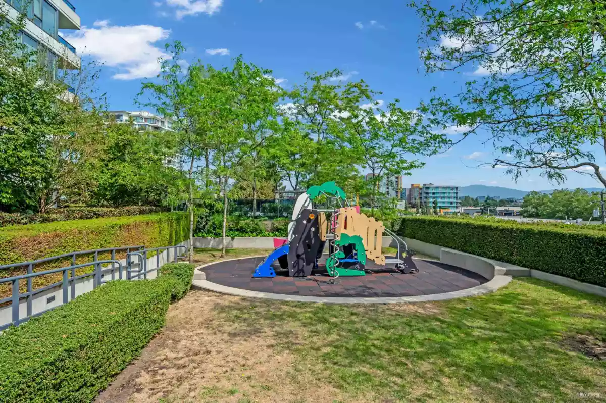 Aerial View of 1505 7117 Elmbridge Way, Richmond, BC