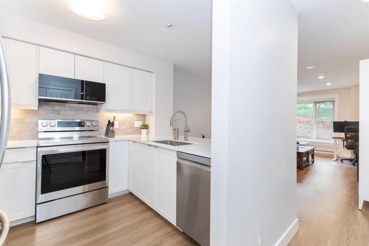 Exterior Rear Photo of 210 808 Sangster Place, New Westminster, BC