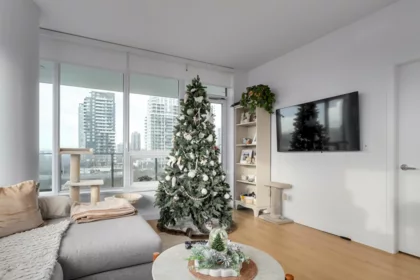 Living Room Photo of 606 2425 Alpha Avenue, Burnaby, BC