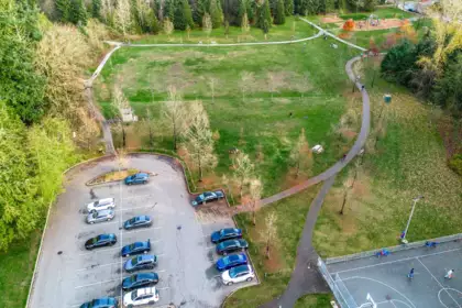 Aerial View of 102 15385 101a Avenue, Surrey, BC