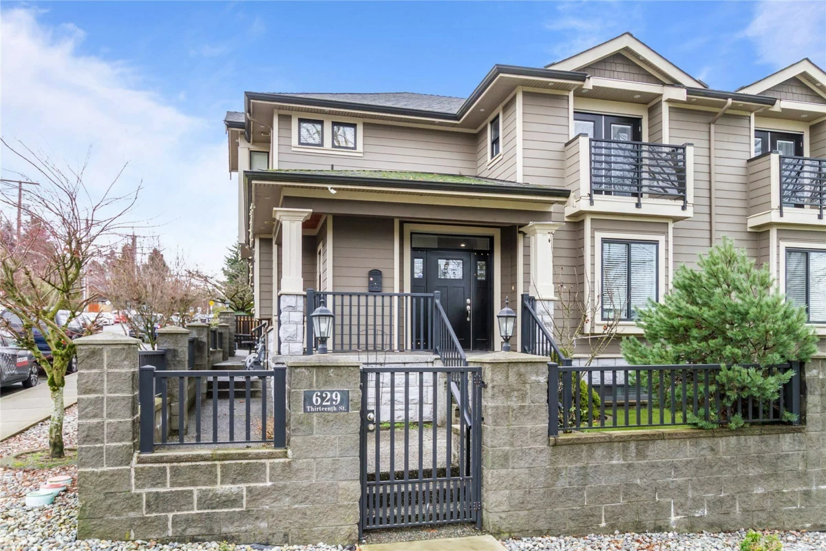 Exterior Rear Photo of 629 Thirteenth Street, New Westminster, BC