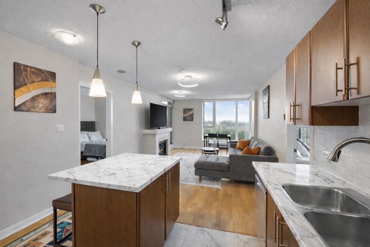 Kitchen Island Photo of 3003 1178 Heffley Crescent, Coquitlam, BC