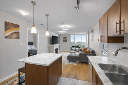 Kitchen Island Photo of 3003 1178 Heffley Crescent, Coquitlam, BC