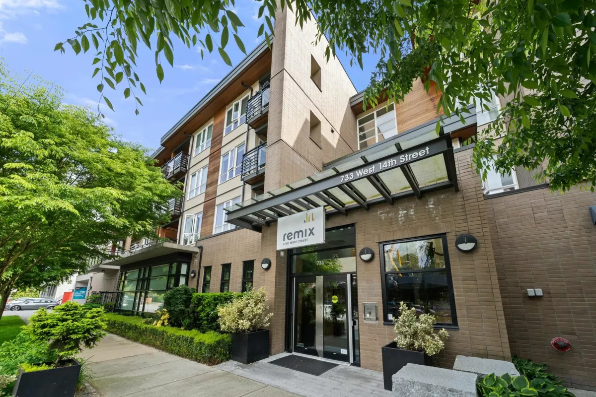 Exterior Rear Photo of 218 733 W 14th Street, North Vancouver, BC