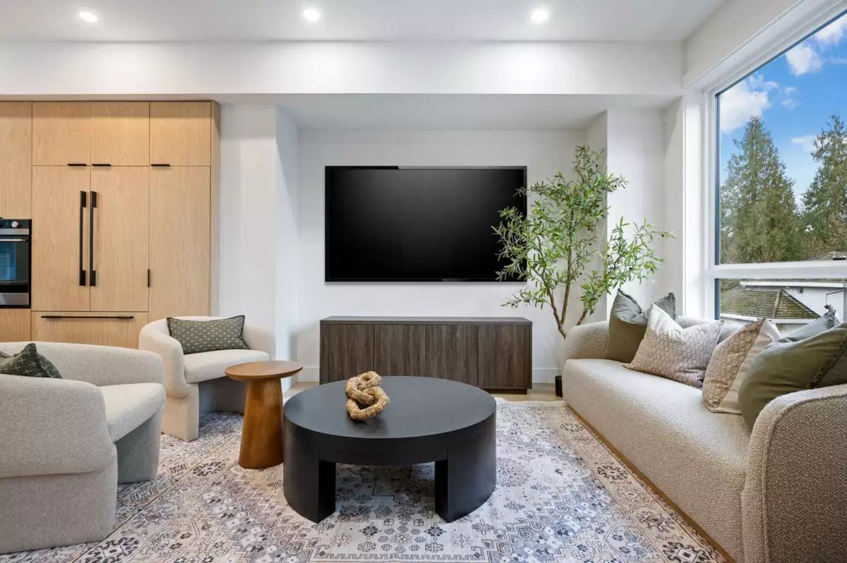 Living Room Photo of 3 5993 143 Street, Surrey, BC