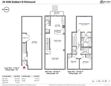 Primary Bedroom Photo of 20 4588 Dubbert Street, Richmond, BC