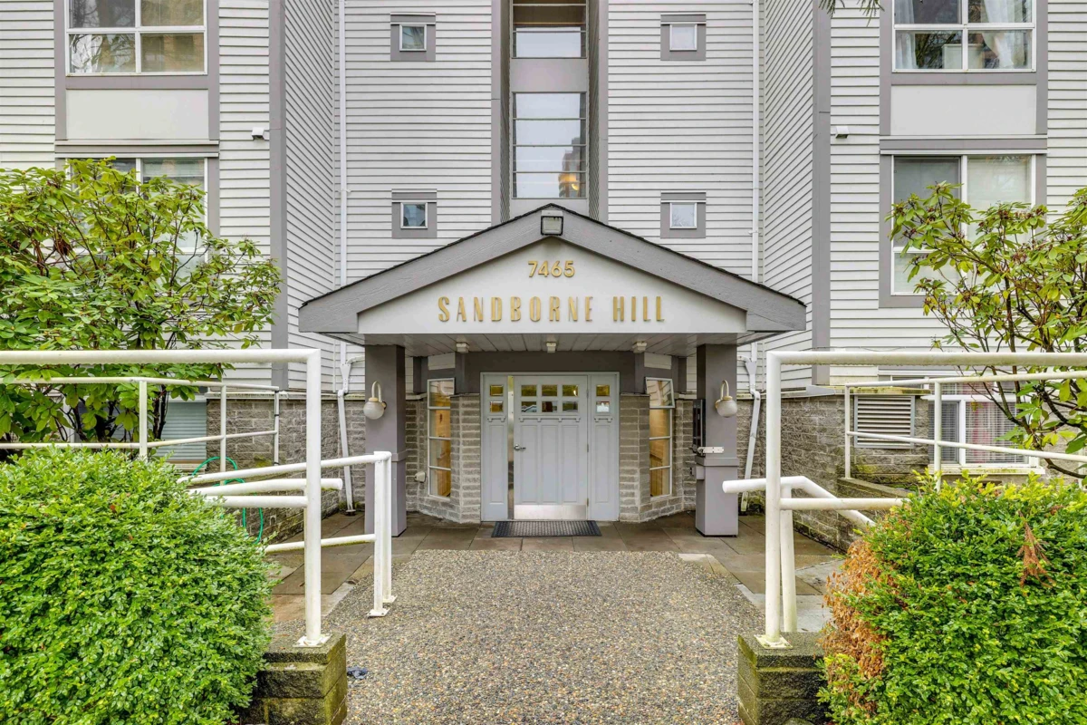 Exterior Rear Photo of 209 7465 Sandborne Avenue, Burnaby, BC