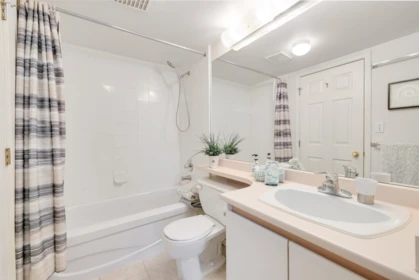 Powder Room Photo of 209 7465 Sandborne Avenue, Burnaby, BC