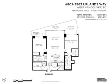 Backyard Photo of 802 3963 Uplands Way, West Vancouver, BC