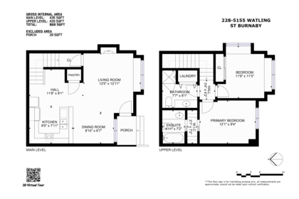 Aerial View of 228 5155 Watling Street, Burnaby, BC