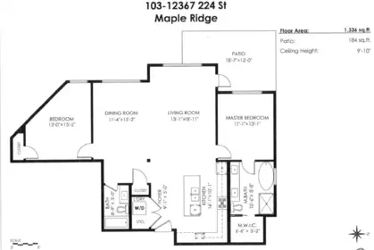 Outdoor Deck Photo of 103 12367 224 Street, Maple Ridge, BC
