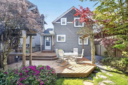 Aerial View of 1009 E 14th Avenue, Vancouver, BC