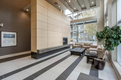 Basement Recreation Room Photo of 602 121 Brew Street, Port Moody, BC