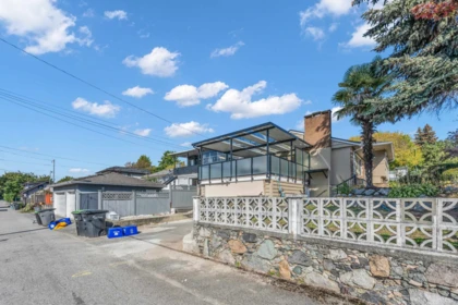 Aerial View of 8025 Borden Street, Vancouver, BC