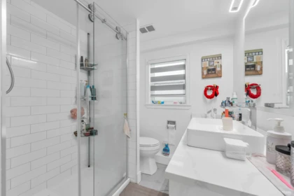 Powder Room Photo of 8025 Borden Street, Vancouver, BC