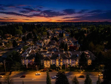 Aerial View of 315 13918 72 Avenue, Surrey, BC