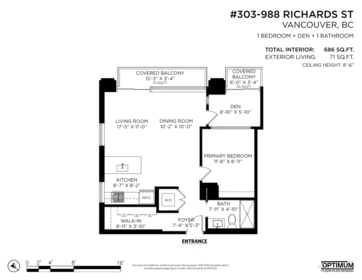 Staircase Photo of 303 988 Richards Street, Vancouver, BC