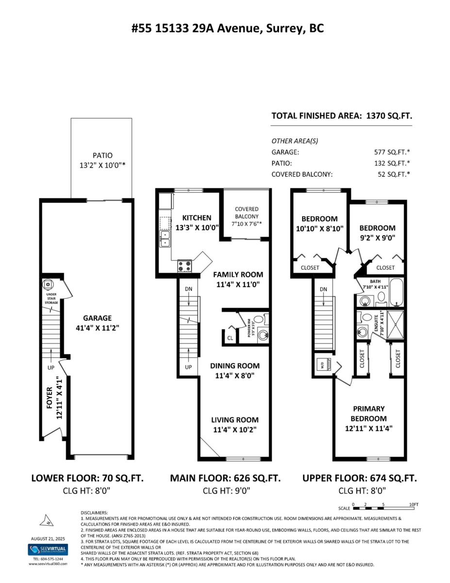 Exterior Rear Photo of 55 15133 29a Avenue, Surrey, BC
