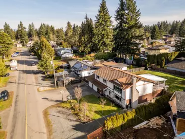 Aerial View of 3924 205b Street, Langley, BC