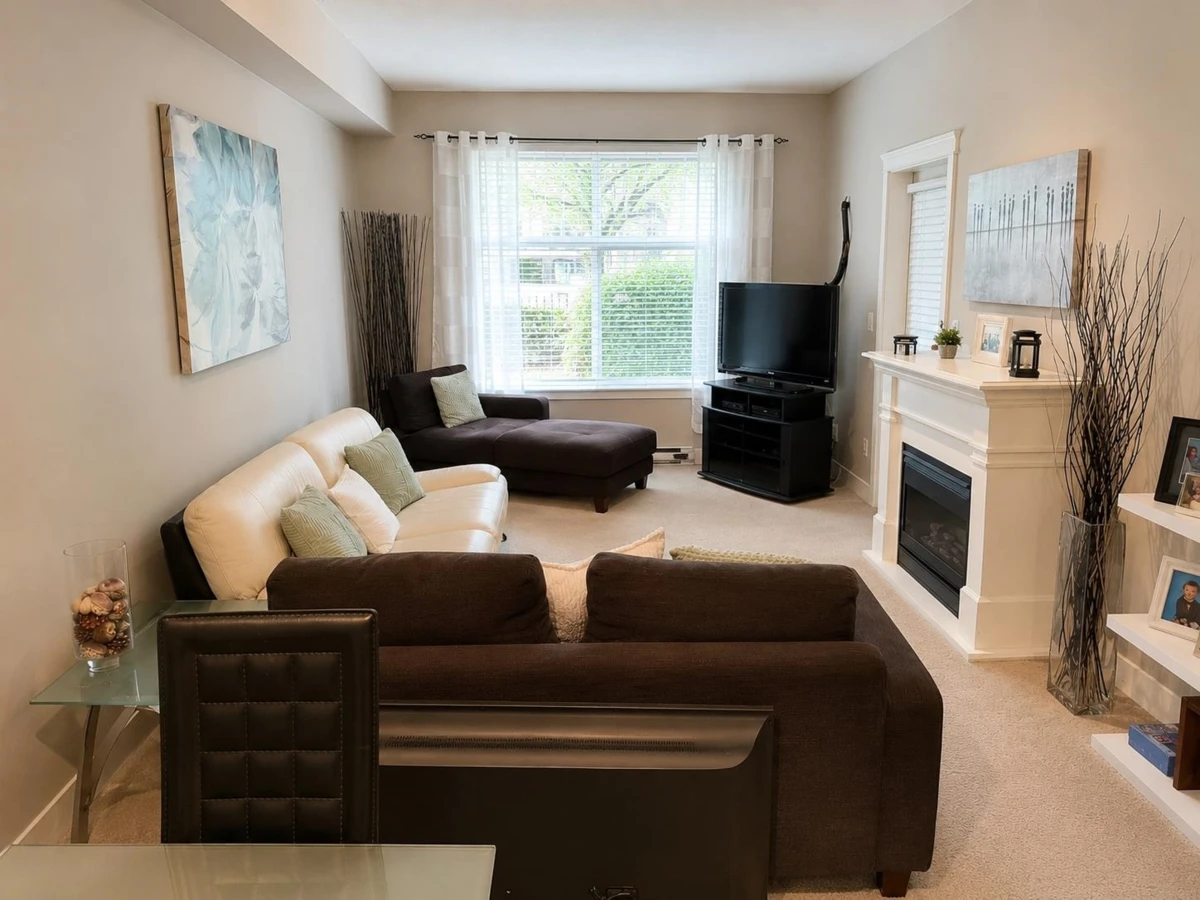 Family Room Photo of 102 17712 57a Avenue, Surrey, BC