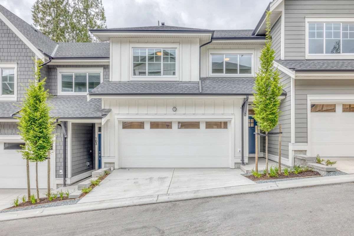 Exterior Rear Photo of 104 3421 Queenston Avenue, Coquitlam, BC