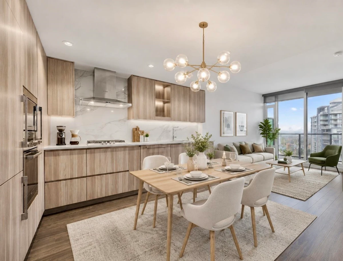 Living Room Photo of 3506 9887 Whalley Boulevard, Surrey, BC