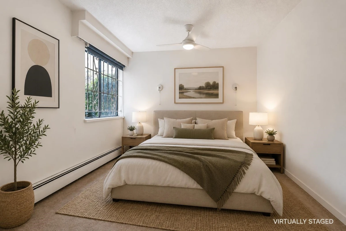 Living Room Photo of 108 1535 Nelson Street, Vancouver, BC