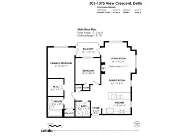 Hallway Photo of 303 1375 View Crescent, Delta, BC
