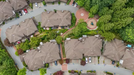 Aerial View of 19 103 Parkside Drive, Port Moody, BC