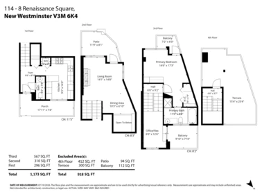 Aerial View of 114 8 Renaissance Square, New Westminster, BC