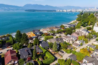 Aerial View of 3026 Point Grey Road, Vancouver, BC